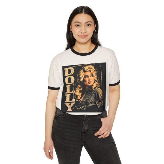 Dolly Vintage Portrait Ringer Tee