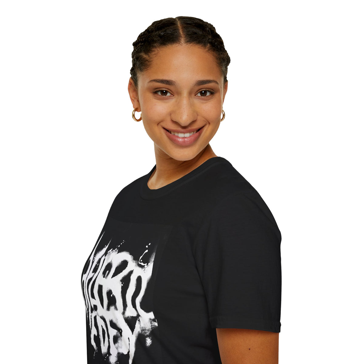 LONOO Spray Graffiti Streetwear T-Shirt | Y2K Grunge Aesthetic Tee | Urban Distressed Print